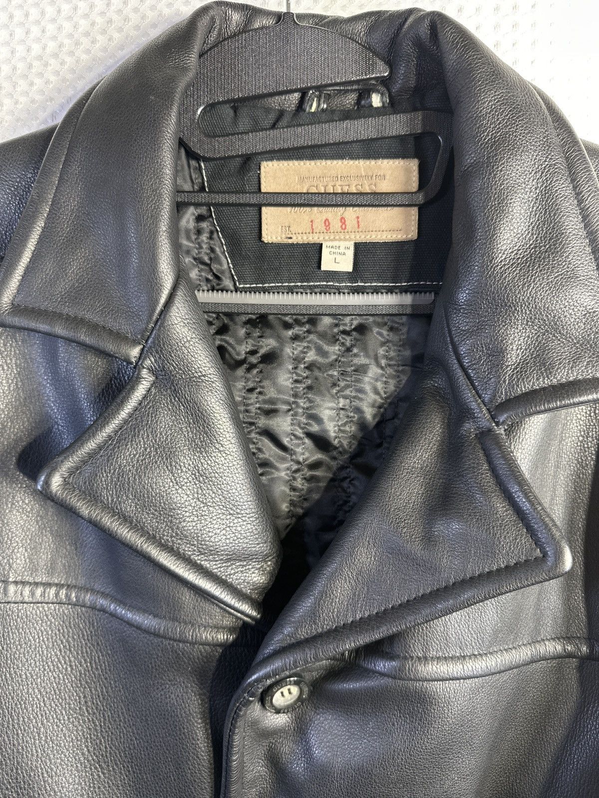 Guess Guess 1981 Genuine Leather Jacket Size US L / EU 52-54 / 3 - 5 Thumbnail