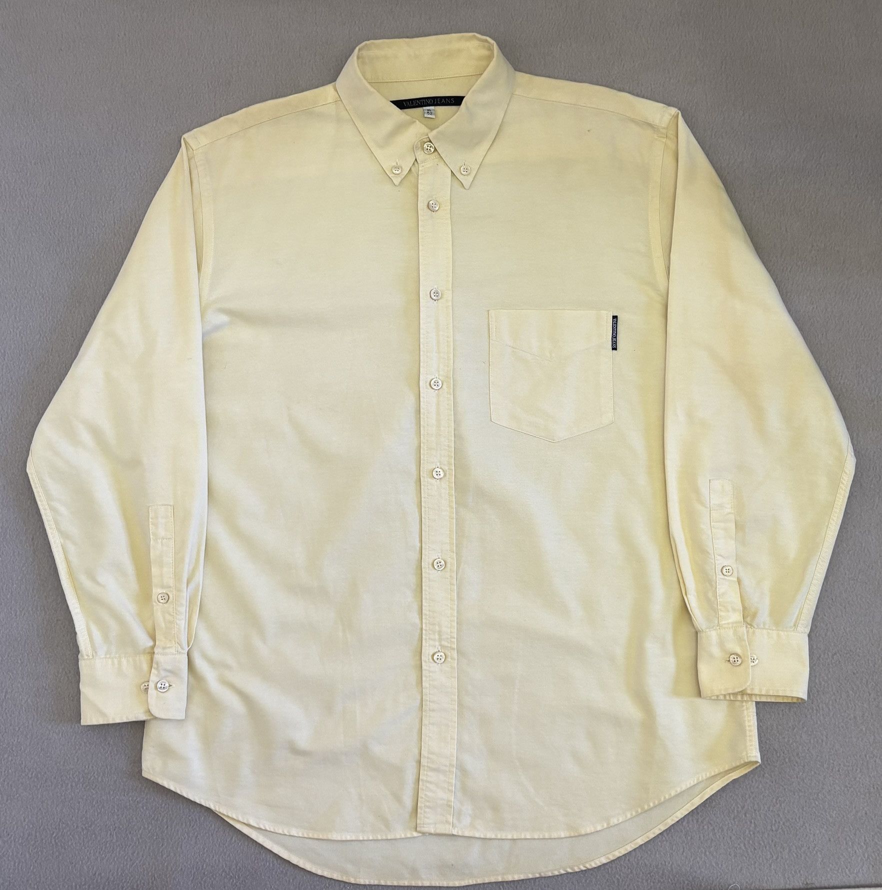 Valentino × Vintage Valentino Jeans yellow vintage shirt size. XL Size US XL / EU 56 / 4 - 5 Thumbnail