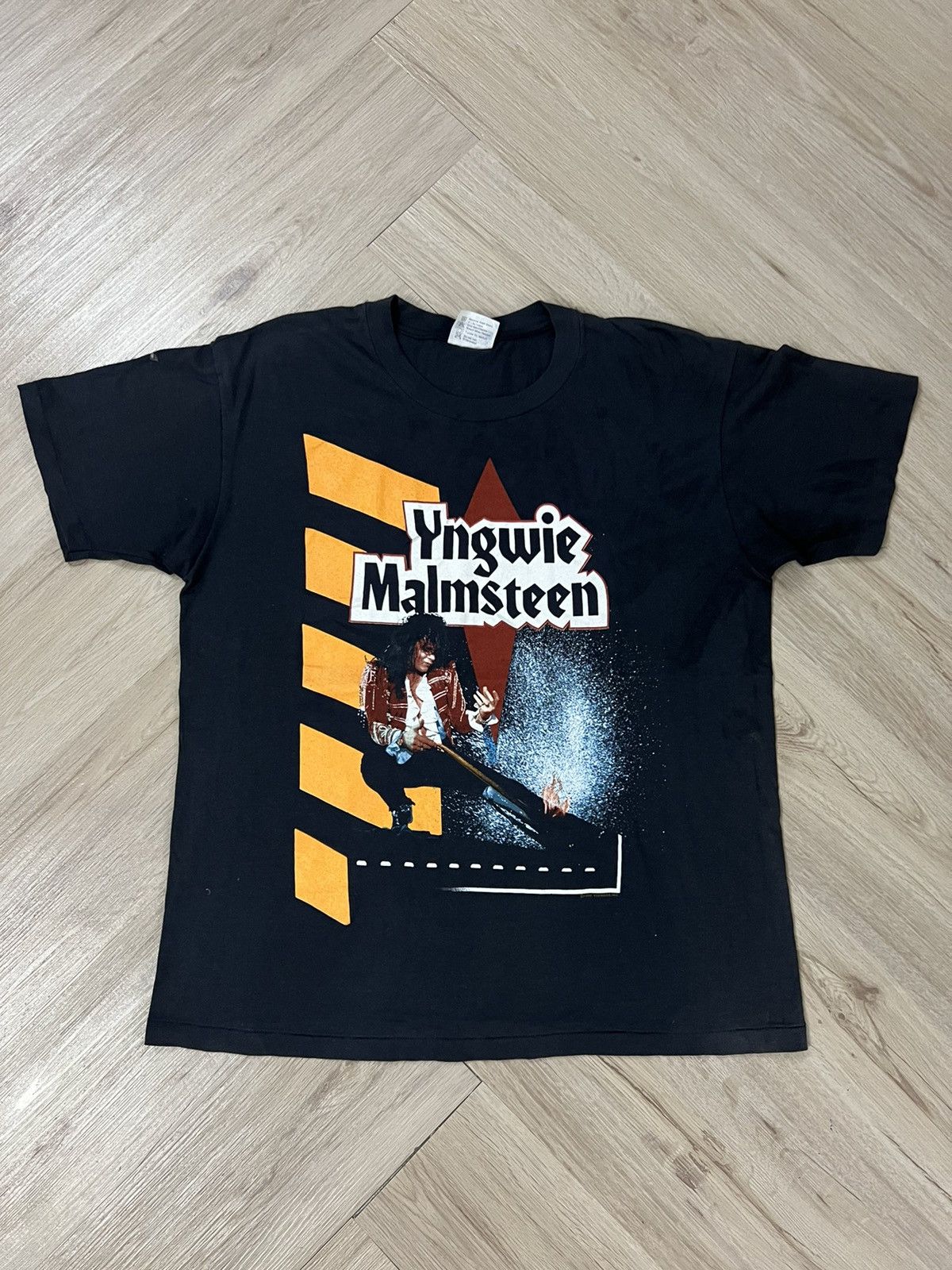 90s　イングウェイ・マルムスティーン　Hanes　ヴィンテージ　Tシャツ 90s イングウェイ・マルムスティーン Hanes ヴィンテージ Tシャツ