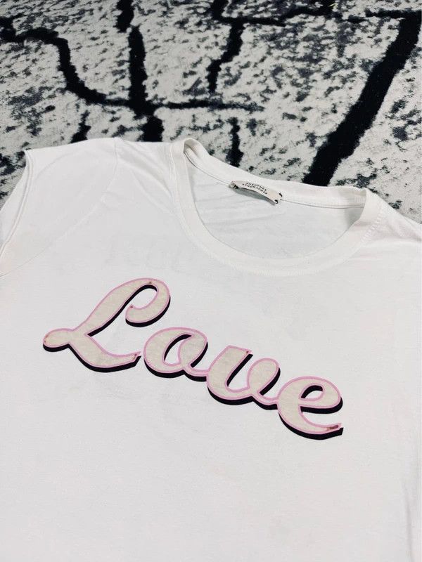 DOROTHEE SCHUMACHER Dorothee Schumacher T-shirt white freedom love pink L Size L / US 10 / IT 46 - 3 Thumbnail