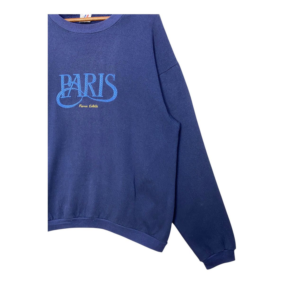 Vintage Vintage Paris Sweatshirt Big Spellout Embroidery Crewneck Size US XL / EU 56 / 4 - 3 Thumbnail