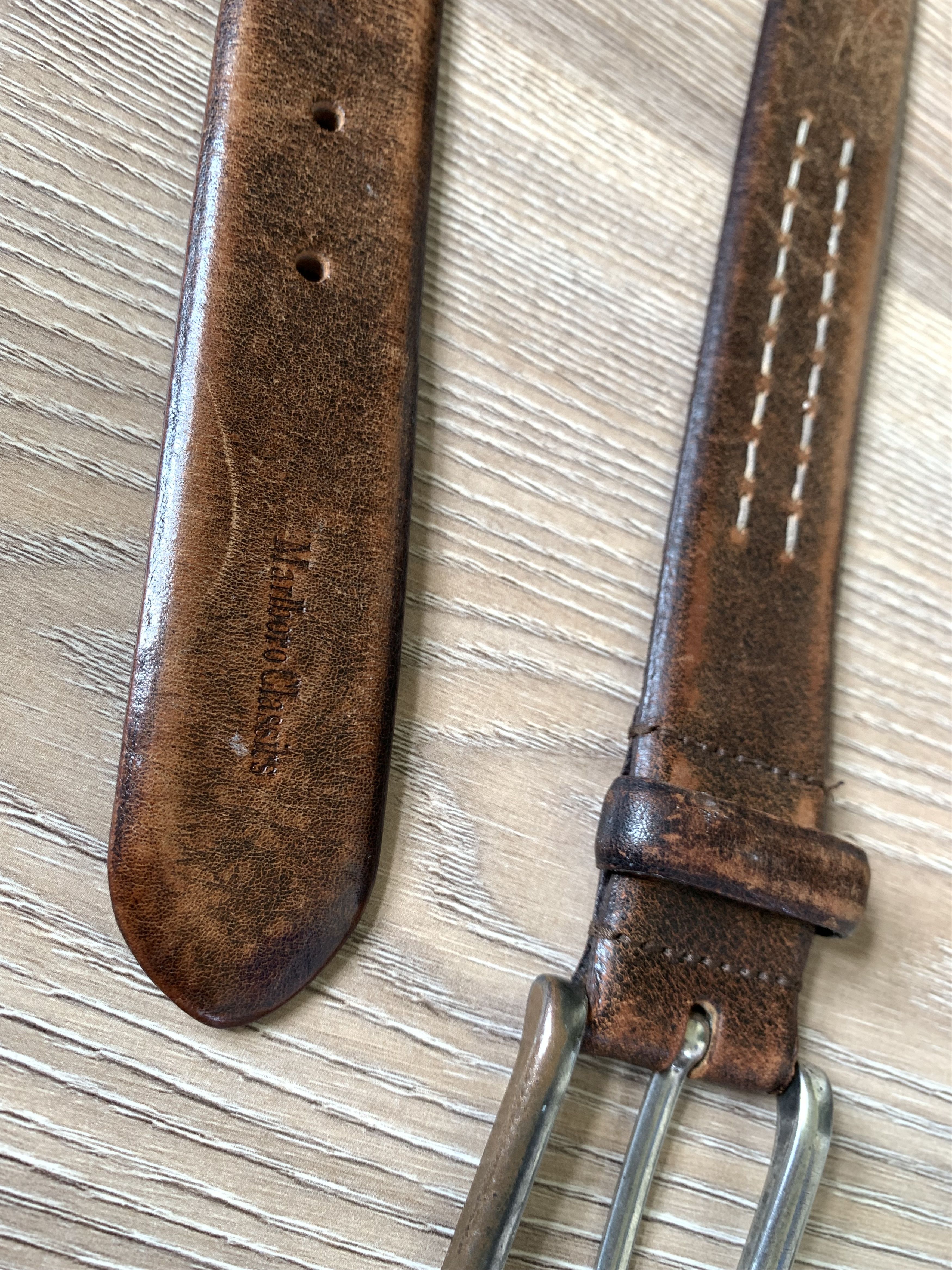 Marlboro Classics × Vintage Marlboro Classics Vintage Black Leather Belt Size ONE SIZE - 7 Thumbnail