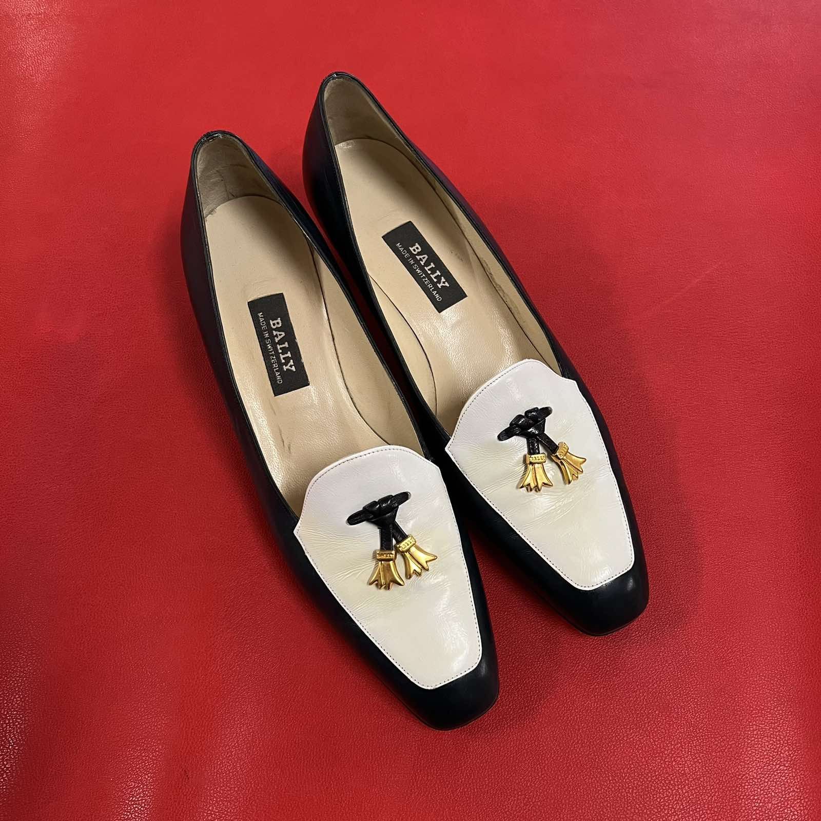 Bally × Designer Vintage Bally Loafers Hells Blue Sz 6.5 Size US 6.5 / IT 36.5 - 1 Thumbnail