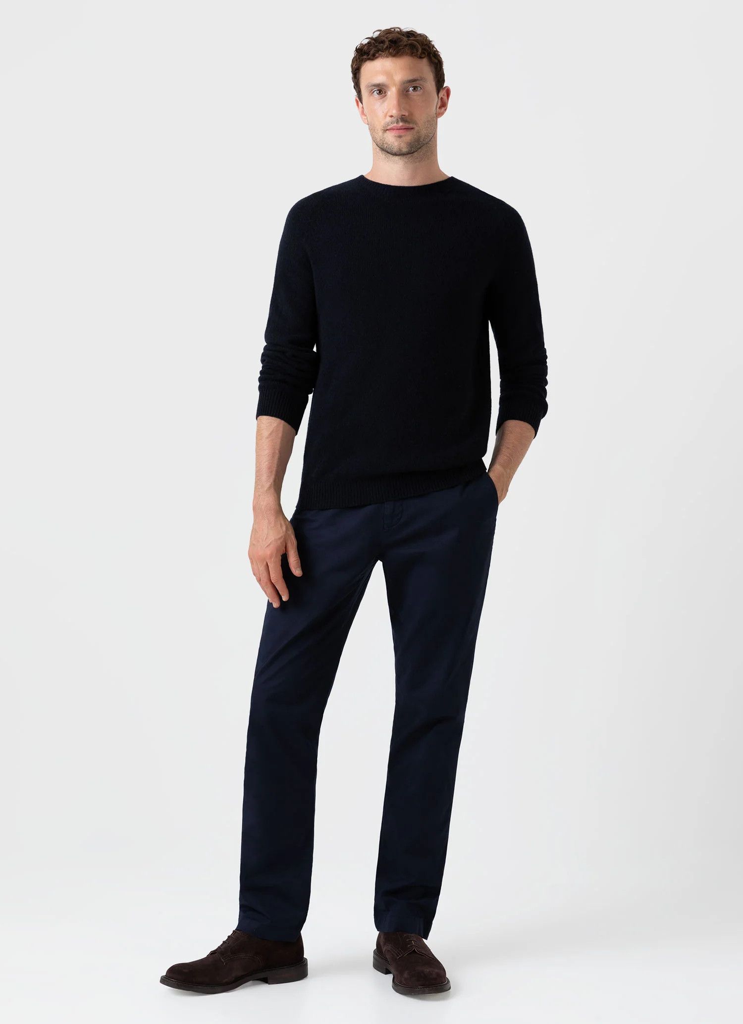 Sunspel Lambswool Crewneck Jumper Size US S / EU 44-46 / 1 - 4 Thumbnail