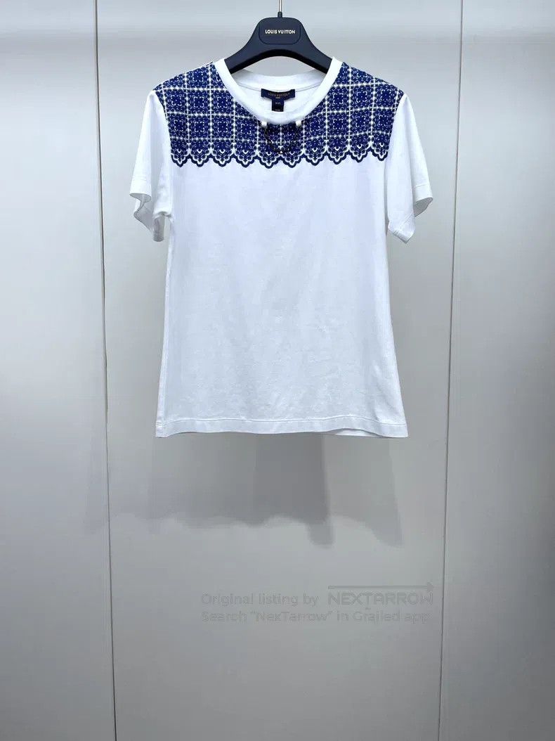 Louis Vuitton Louis Vuitton 24 New Embroidered Chain Short Sleeve Size US XXS / EU 40 - 1 Thumbnail