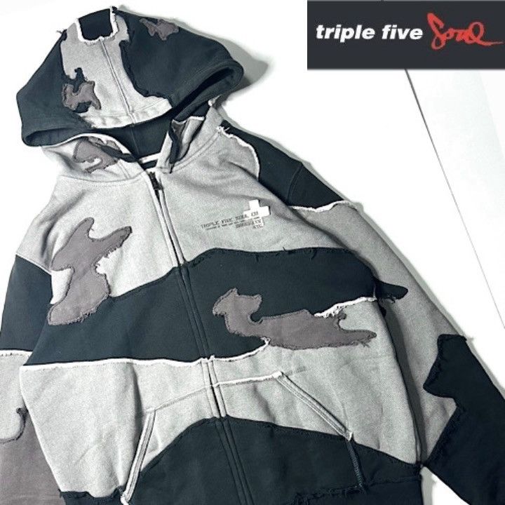 Triple 5 Soul [90s] [TRIPLE FIVE SOUL] Patchwork Zip-Up Hoodie street Size US L / EU 52-54 / 3 - 1 Thumbnail