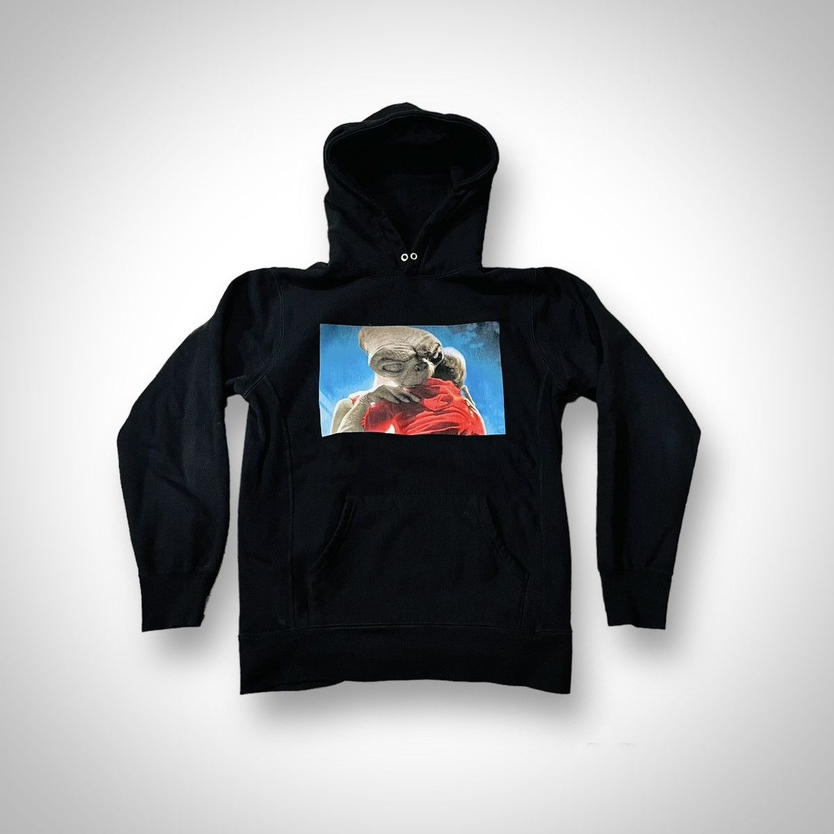 image of Vintage Supreme E.t. Extra Terrestrial Et Hoodie in Black, Men's (Size Medium)