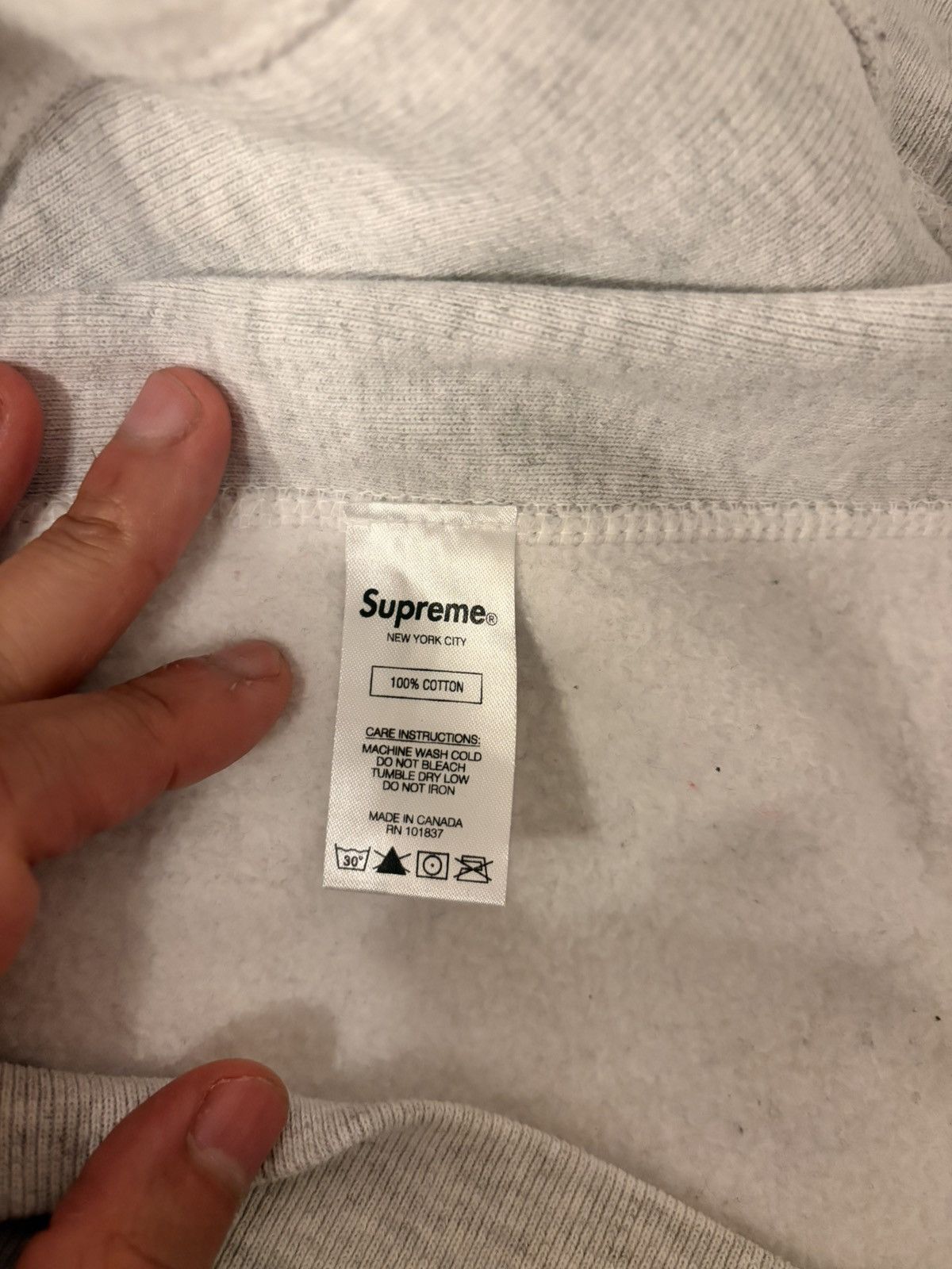 Supreme Supreme Box Logo Crewneck Sweater Bogo Grey Red Large Size US L / EU 52-54 / 3 - 6 Thumbnail