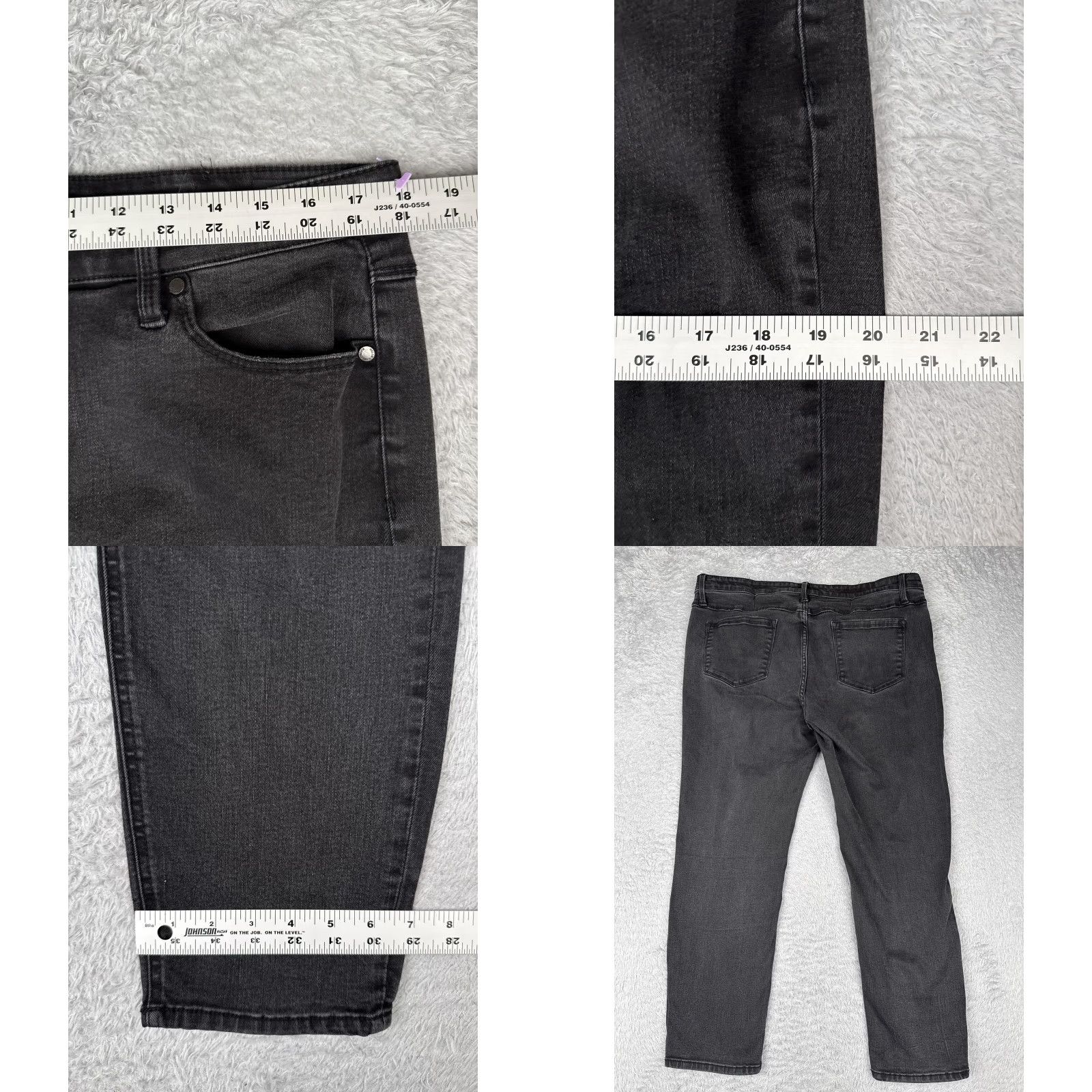 Buffalo David Bitton Buffalo David Bitton Jeans Womens Jess Mid-Rise Skinny Black 14/34 Zip Button 5-Pocket Denim Distressed Stretch Size 36" / US 14 / IT 50 - 9 Thumbnail
