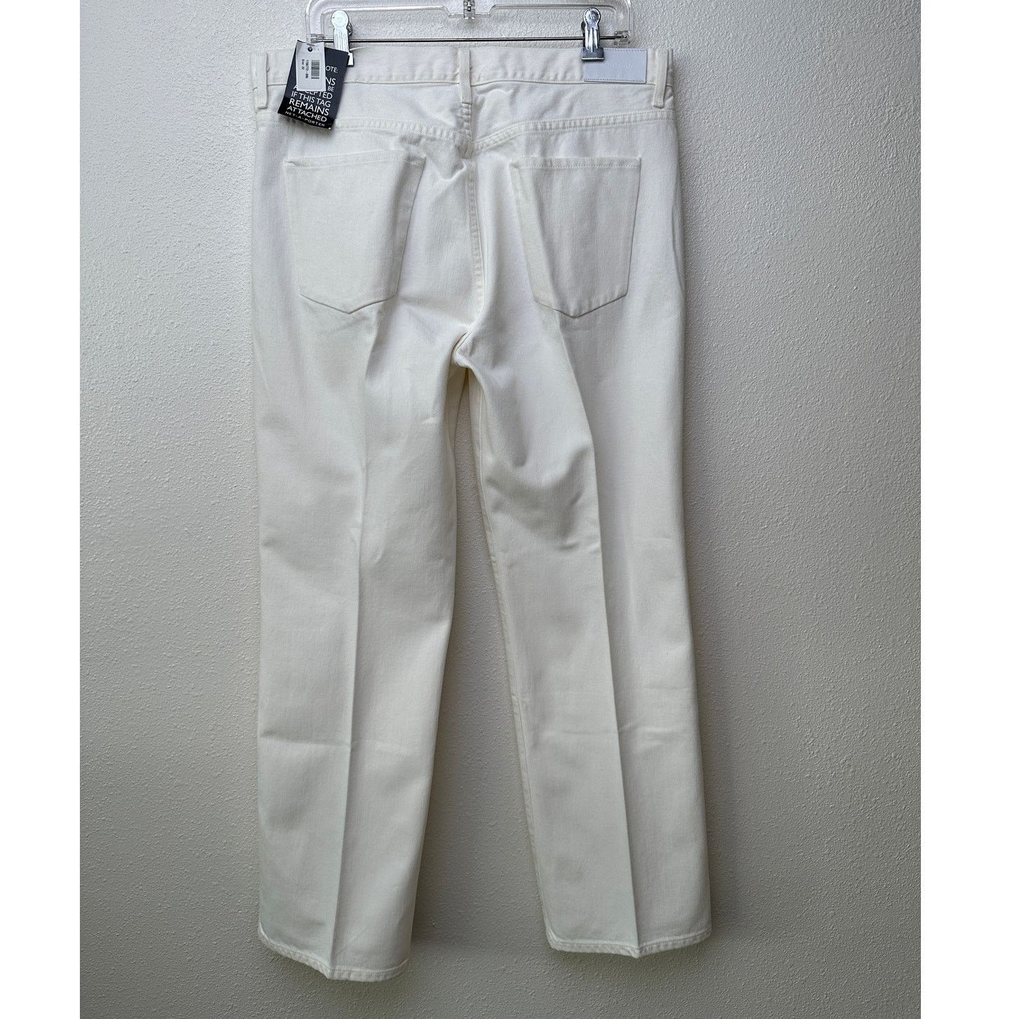 GOLDSIGN NWT Goldsign The A Jean Ivory Straight Leg Jeans US 32 Size 32" / US 10 / IT 46 - 4 Thumbnail