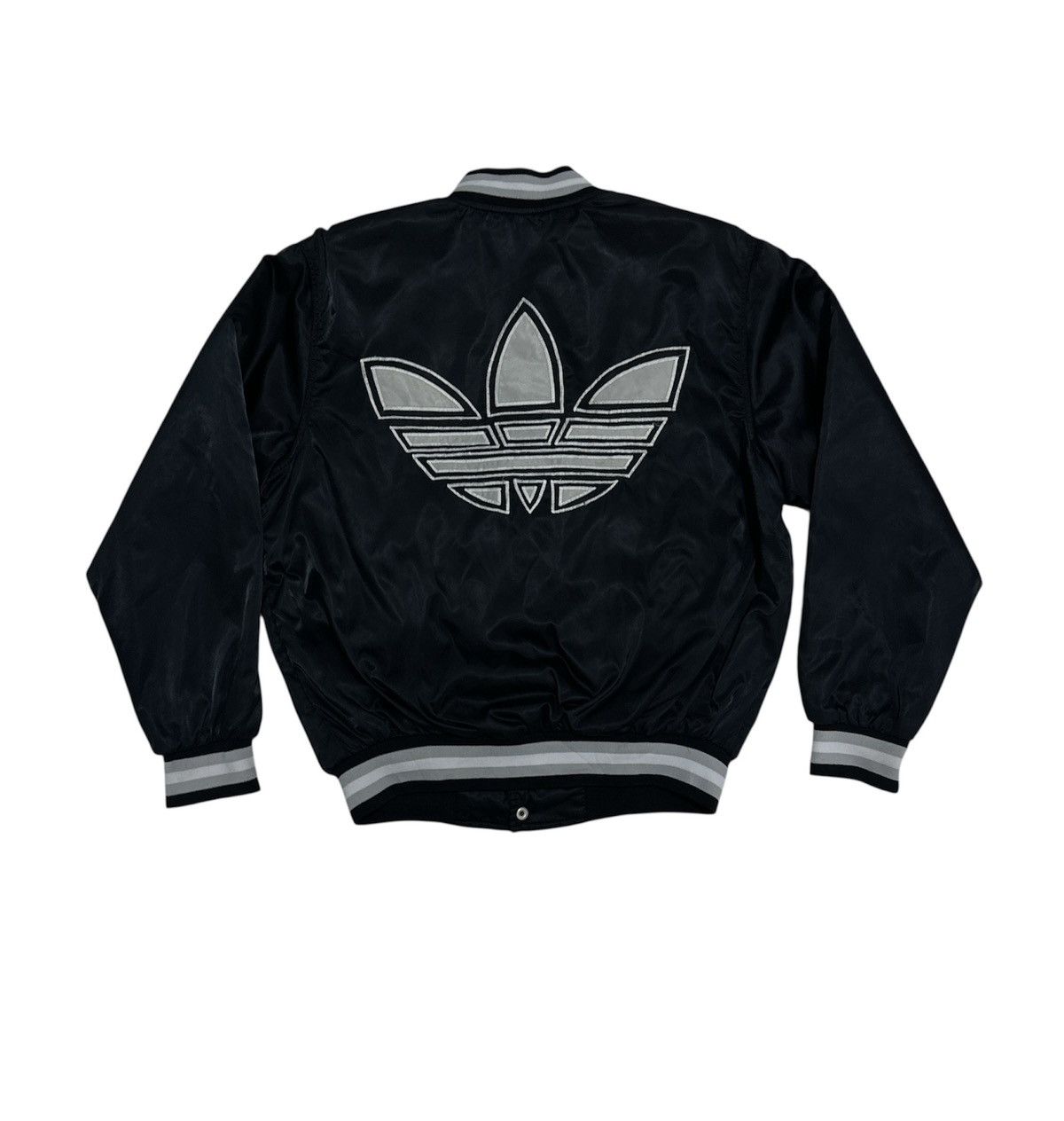 Adidas Vintage 90’s Adidas Bomber Jacket Design Big Logo Design Size US L / EU 52-54 / 3 - 1 Thumbnail