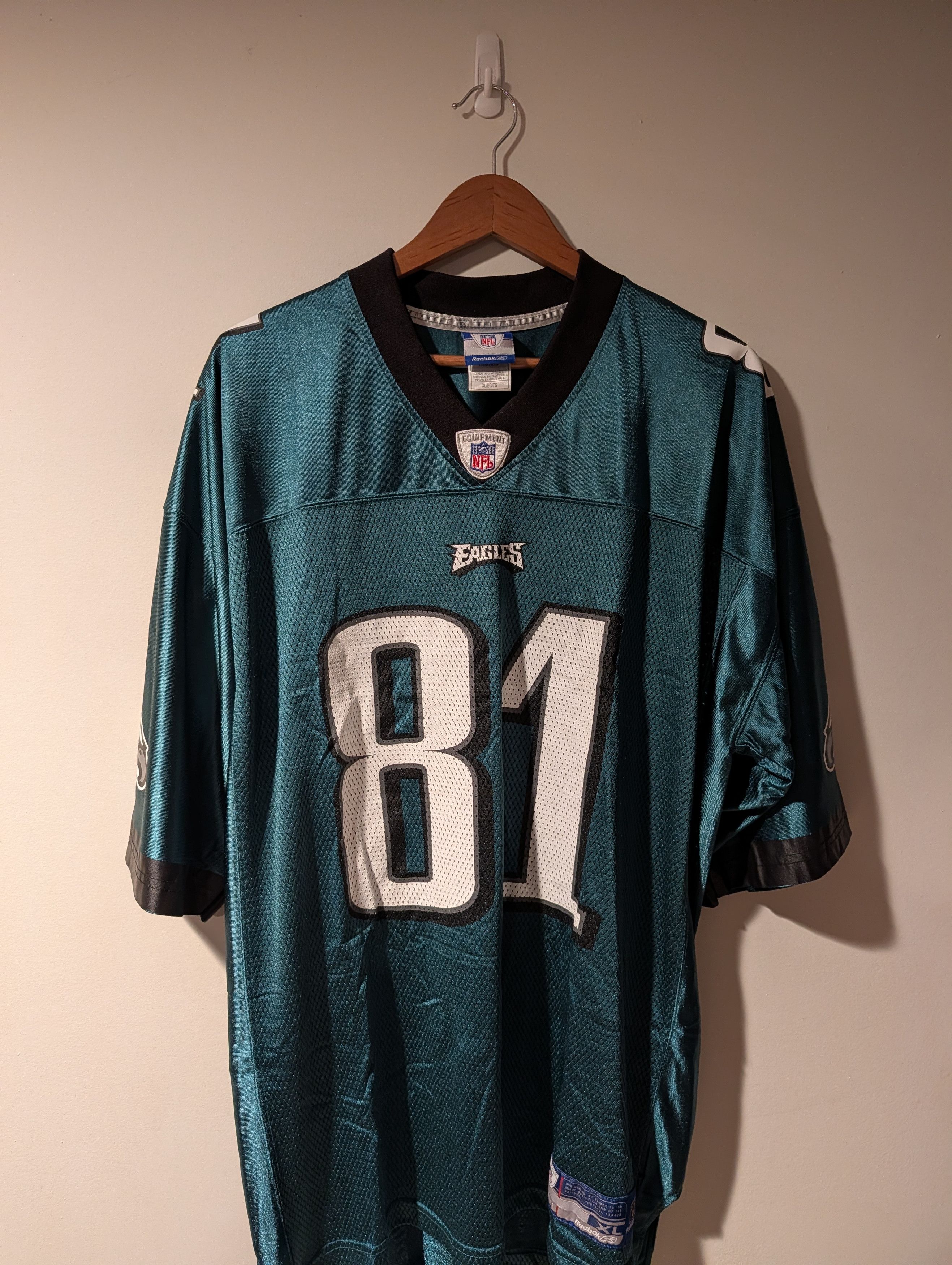 NFL Y2K Reebok Philadelphia Eagles Terrell Owens #81 Jersey Size US XL / EU 56 / 4 - 5 Thumbnail