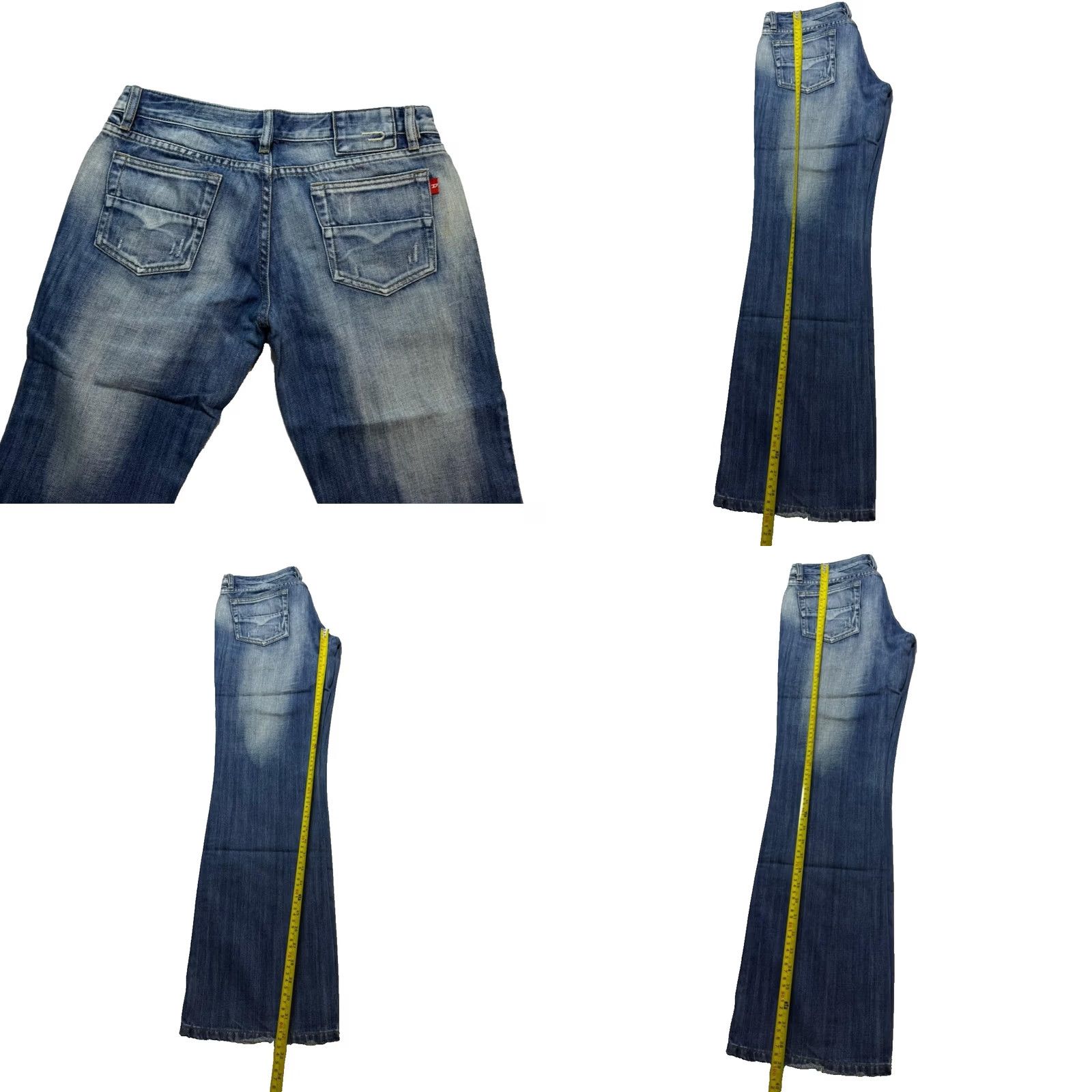 Diesel Diesel Jeans Bootcut D-Ebbey 30 Blue Cotton Denim Logo 5-Pocket Women Regular XS? Size 30" / US 8 / IT 44 - 8 Thumbnail