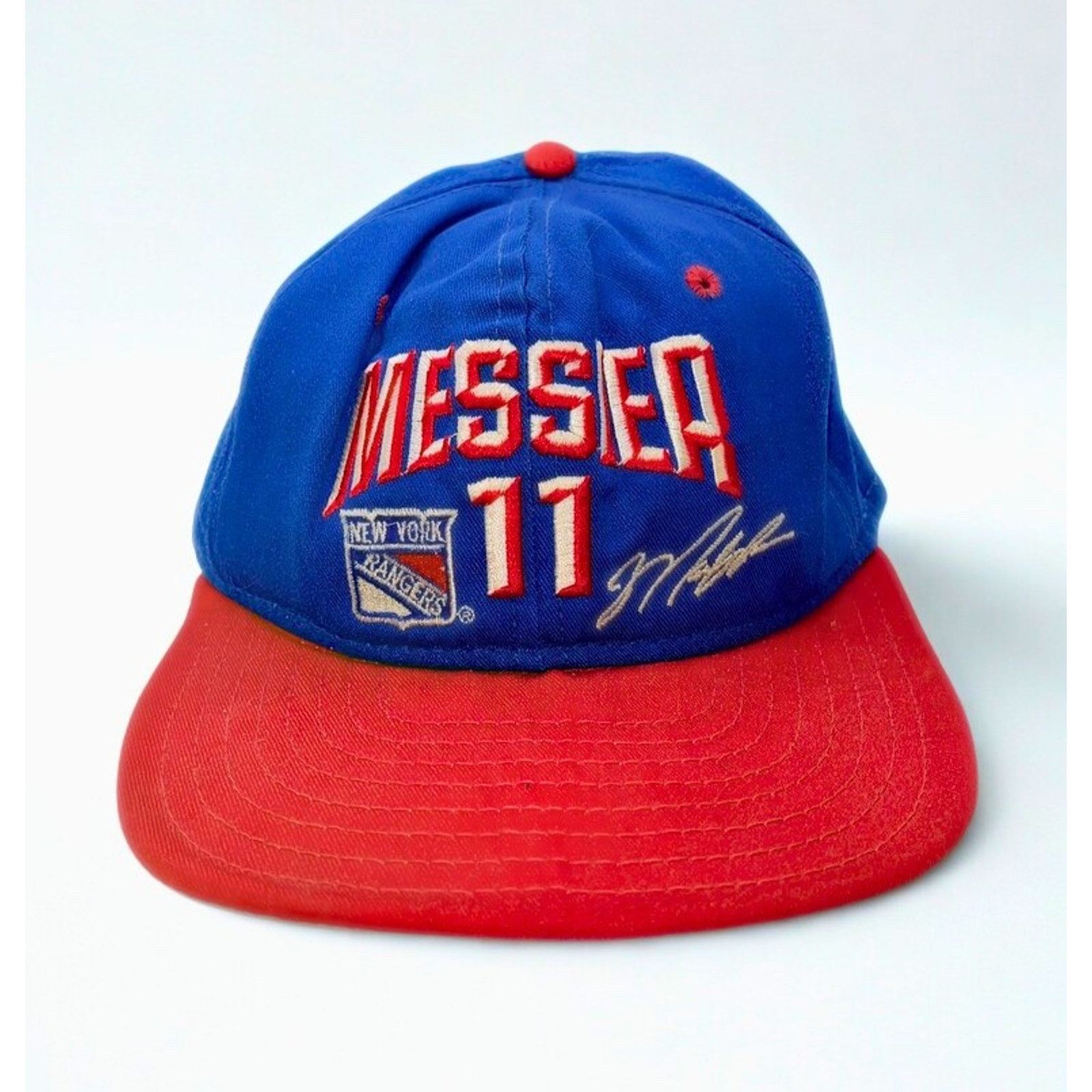 NHL New York Rangers Mark Messier #11 AJD Snapback Hat Vintage Size ONE SIZE - 6 Thumbnail