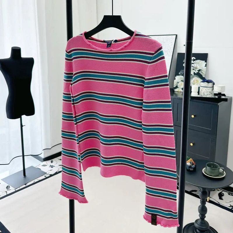 Louis Vuitton Louis Vuitton Spring Autumn Striped Wool Top 0089 Size XS / US 0-2 / IT 36-38 - 1 Thumbnail