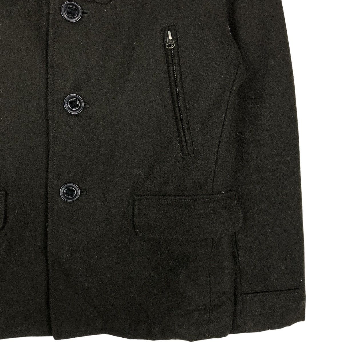 Hysteric Glamour 🔥VINTAGE WOOL BIKER JACKET 291295 HOMME JAPAN DOUBLE COLLAR Size US S / EU 44-46 / 1 - 6 Thumbnail
