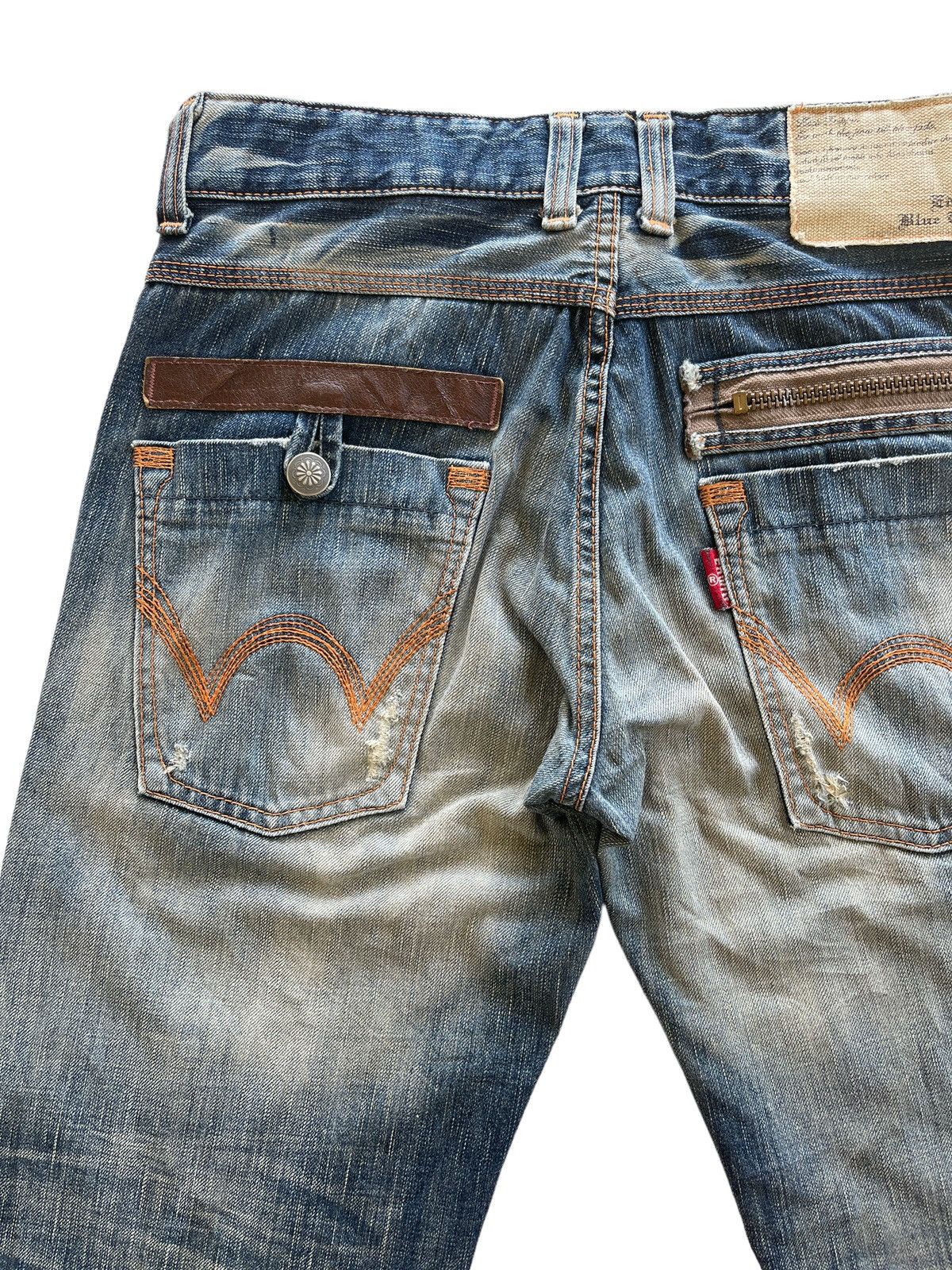 Japanese Brand Edwin Distressed Rusty Denim Size US 30 / EU 46 - 9 Thumbnail