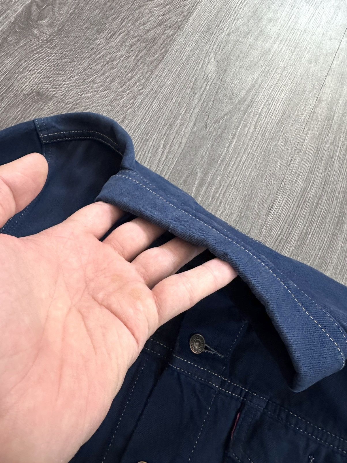 Levi's Vintage Clothing 90s Vintage Levis Navy Trucker Jacket Man M Size US M / EU 48-50 / 2 - 6 Thumbnail