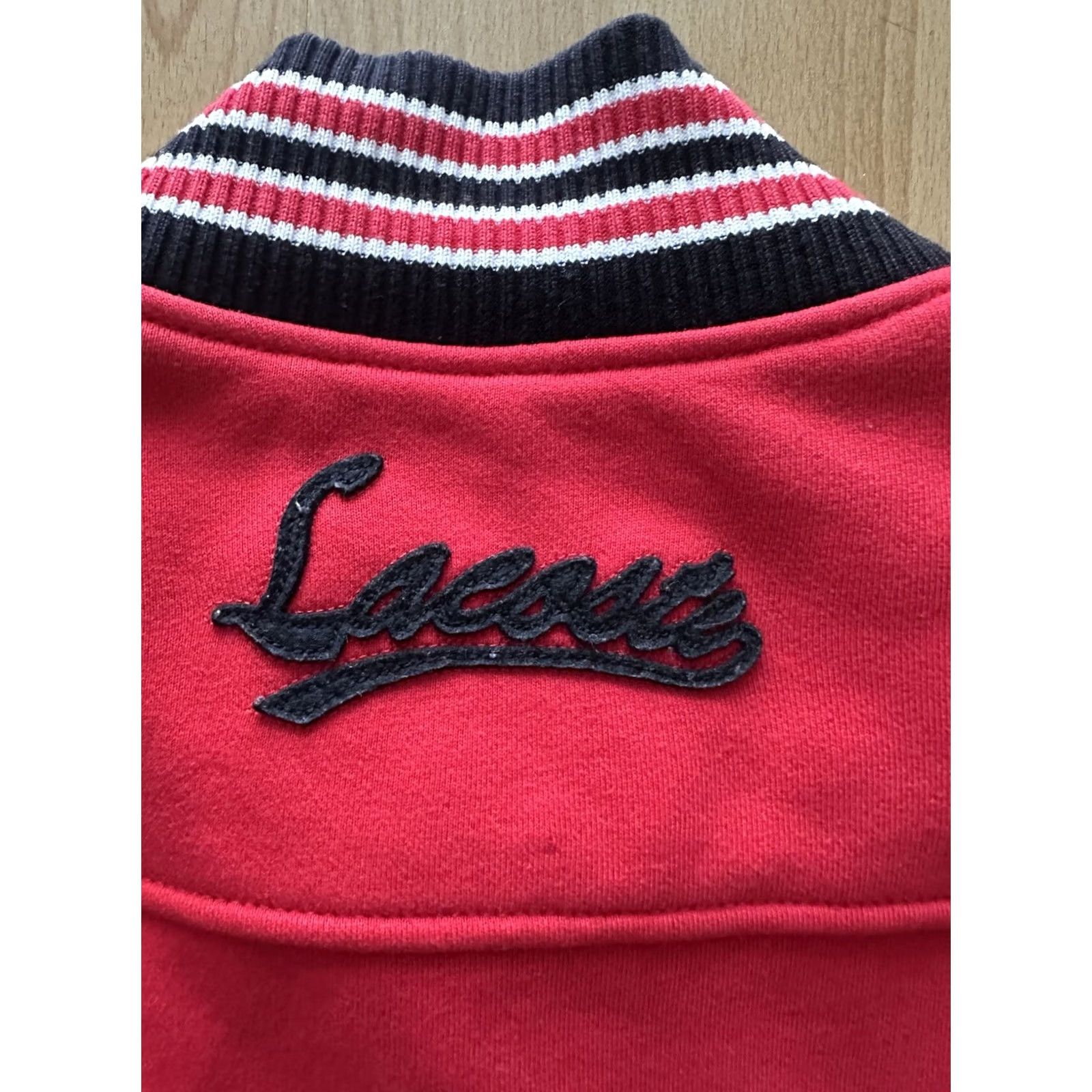 Lacoste Lacoste Varsity Jacket Shirt Jacket Men 50 Red/Black Classic Band Collar Pockets Casual Vintage No Size US M / EU 48-50 / 2 - 7 Thumbnail