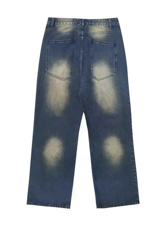 Japanese Brand Vintage Blue Baggy Wide Leg Jeans Size US 34 / EU 50 - 6 Thumbnail