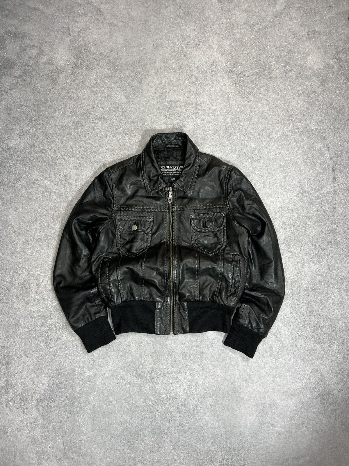 Yohji Yamamoto VTG Cropped Distressed Rick Owens Style Leather Diesel jacke Size US M / EU 48-50 / 2 - 3 Thumbnail