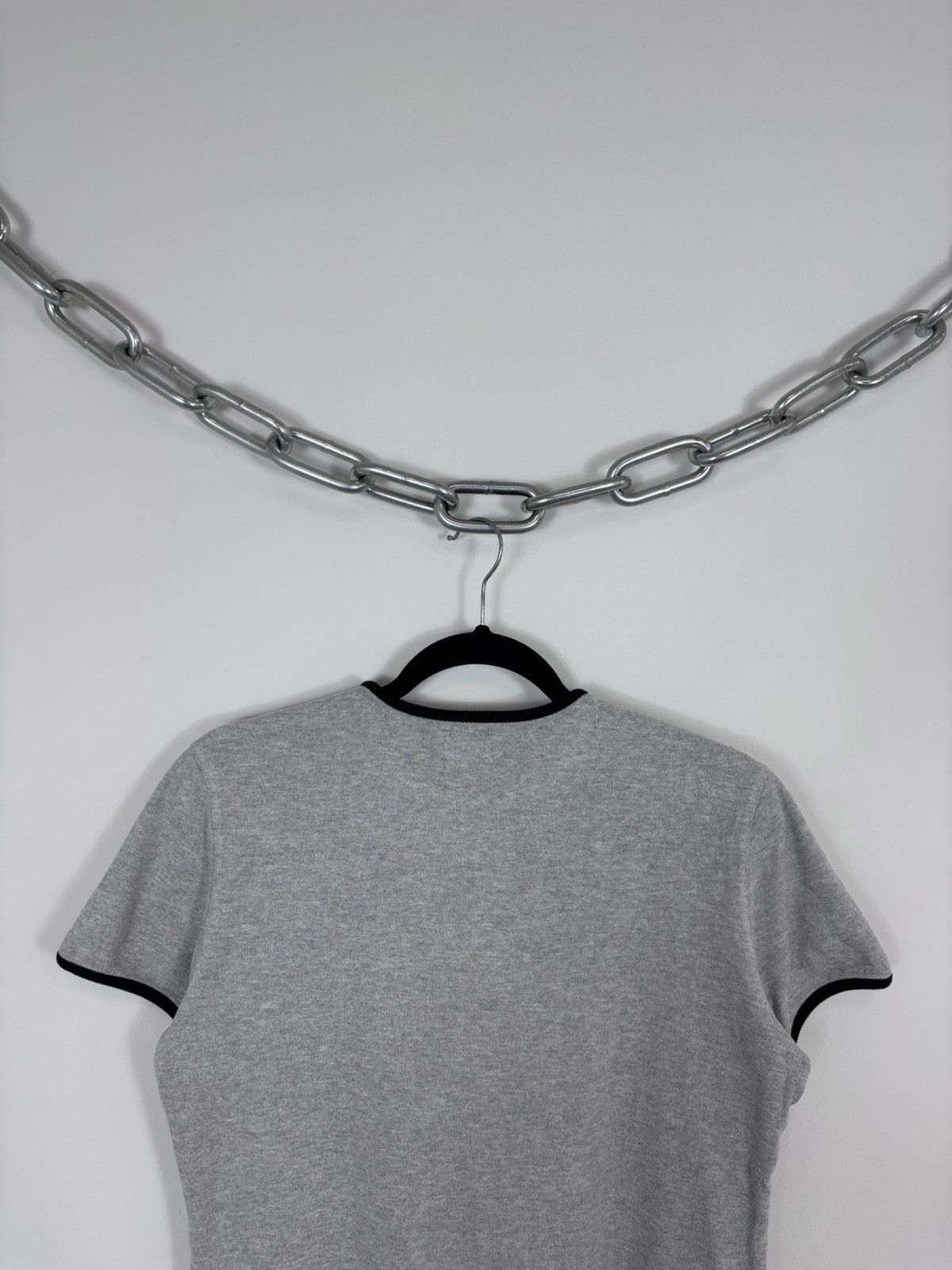 Iceberg Vintage Iceberg Jeans Women’s Big Logo Grey T-Shirt Tee Size L / US 10 / IT 46 - 17 Thumbnail