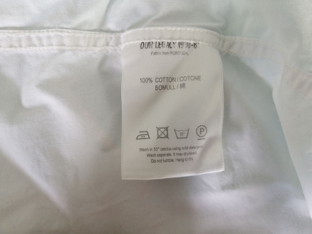 Our Legacy Our legacy White shirt Size US M / EU 48-50 / 2 - 7 Thumbnail