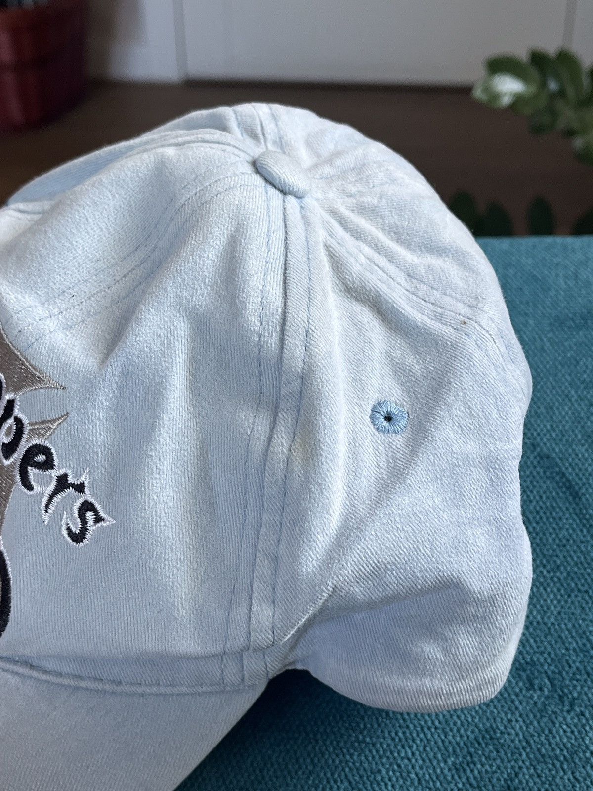 Vintage Vintage Choppers Baby Blue Hat Cap Motorcycle Size ONE SIZE - 3 Thumbnail