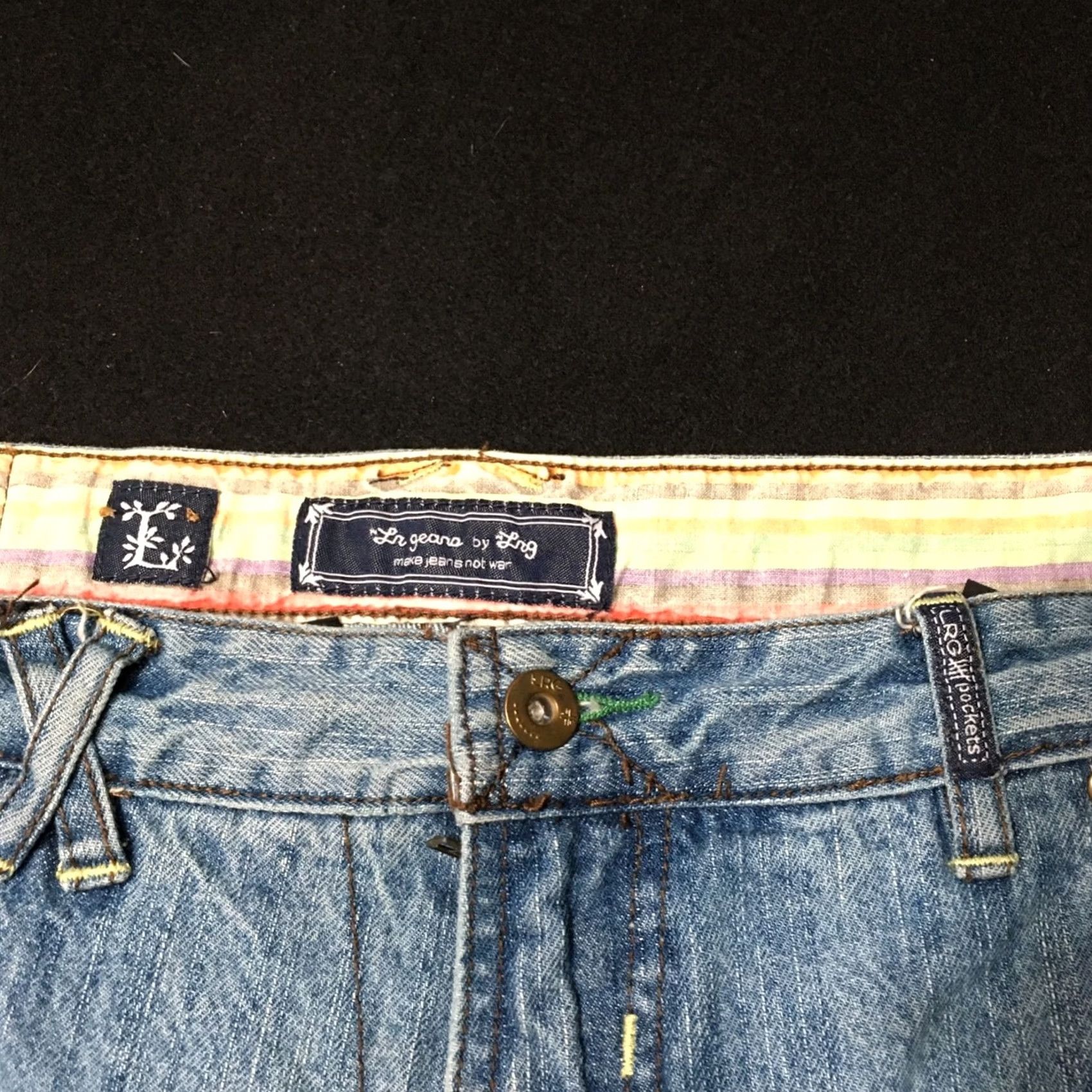 Rainbow LRG Jeans 42x32 Blue Denim 5-Pocket Grunge Fit VTG Wide-Leg Mens Jeans Size US 42 / EU 58 - 5 Thumbnail
