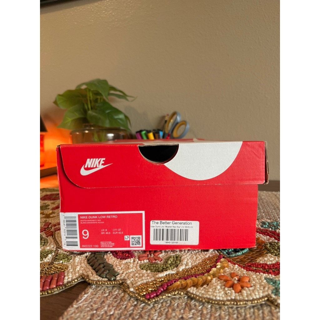 Nike Nike Dunk Low Boston Red Sox White University Red Navy Blue Size US 9 / EU 42 - 9 Thumbnail