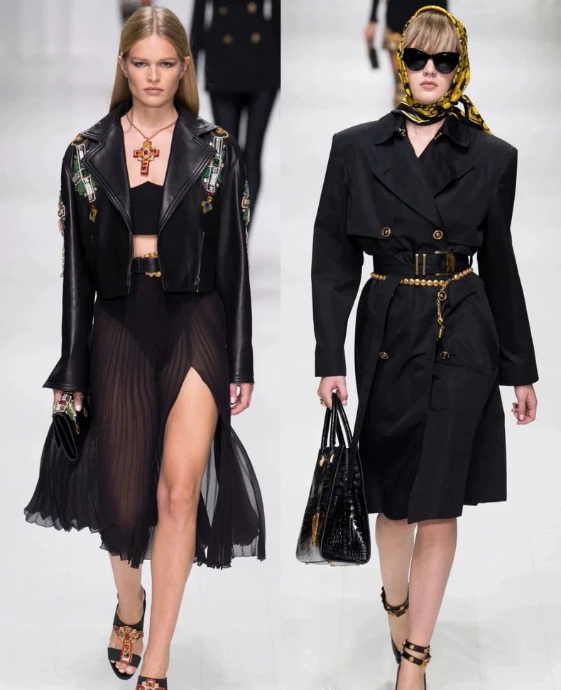 Versace Versace Classic black wool coat Size S / US 4 / IT 40 - 1 Thumbnail