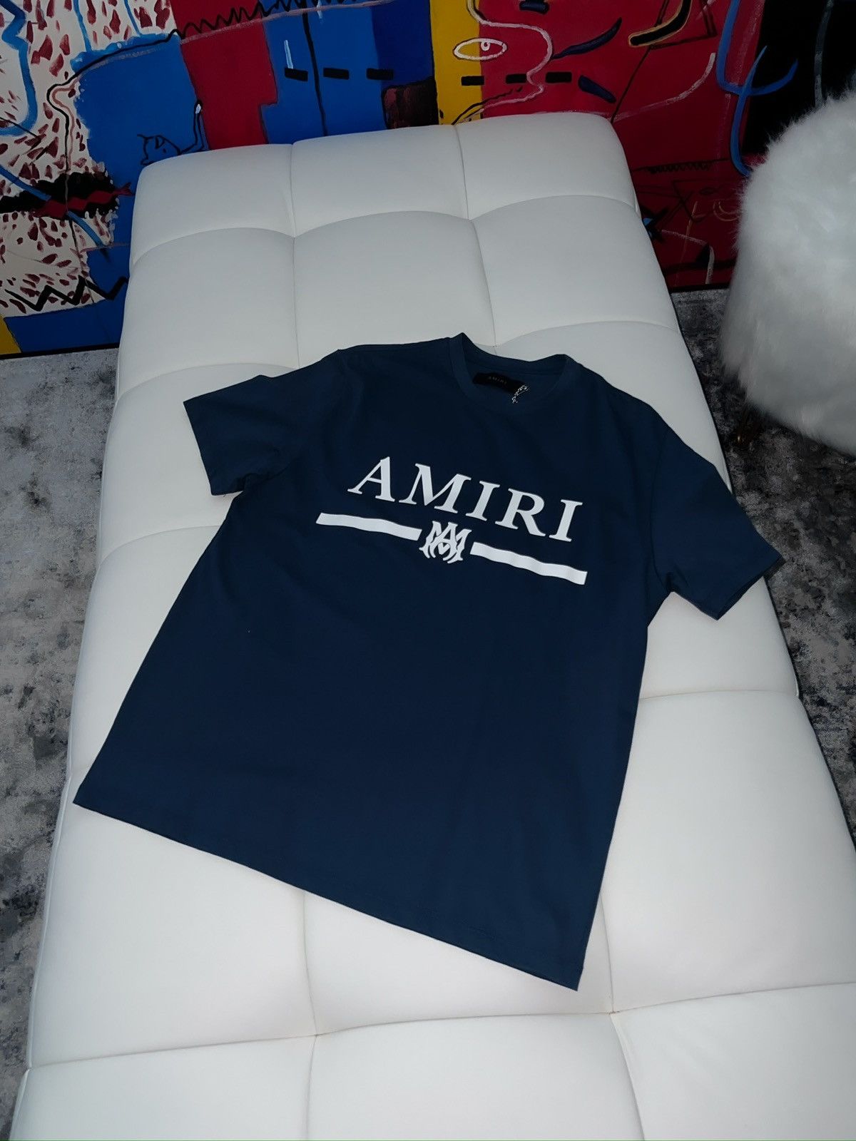 Amiri Amiri bar logo t shirt Size US M / EU 48-50 / 2 - 2 Thumbnail