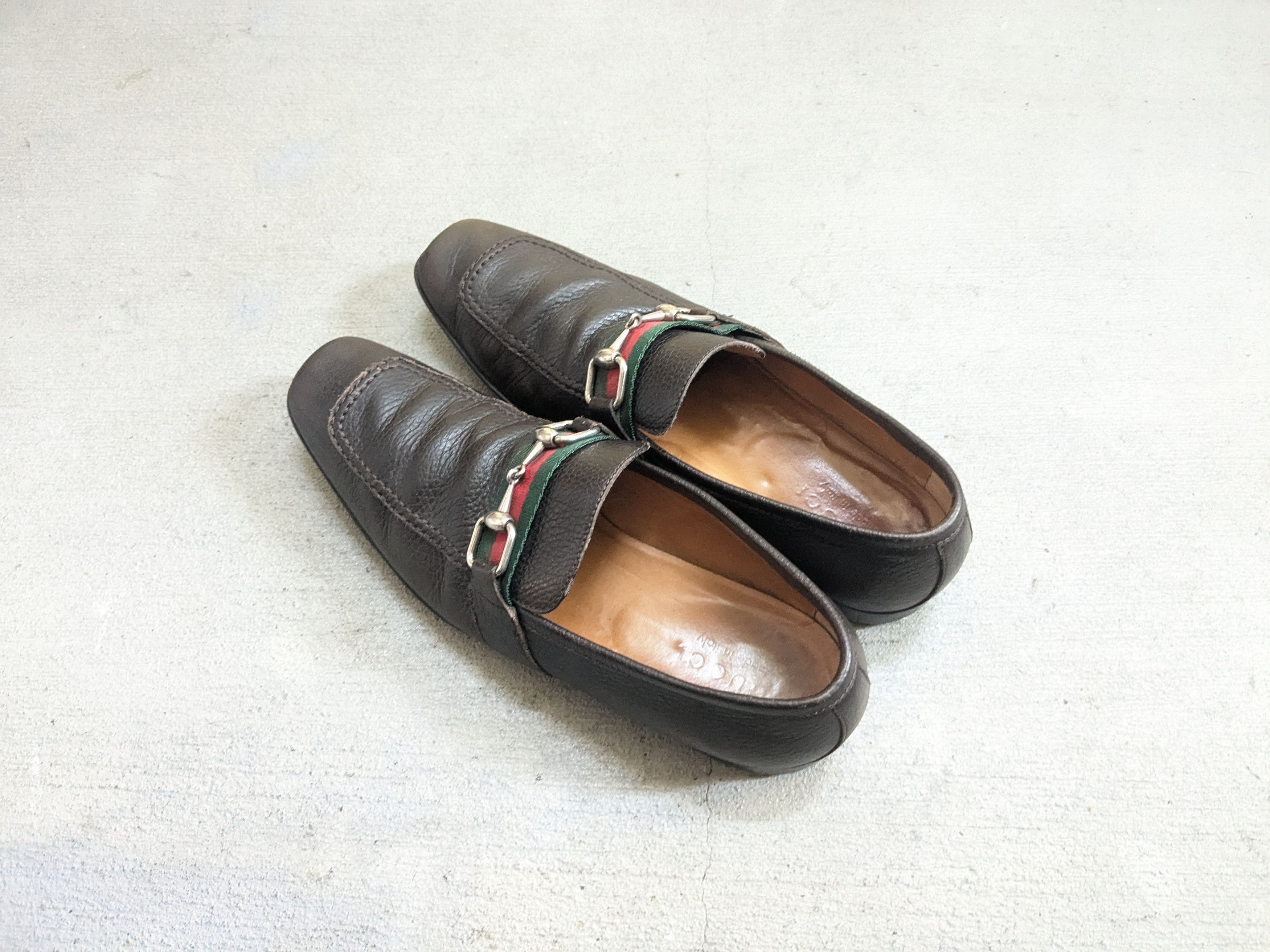 Gucci Gucci Horsebit Loafers Brown 8.5 D Leather Italy Slip On Size US 8.5 / EU 41-42 - 11 Thumbnail