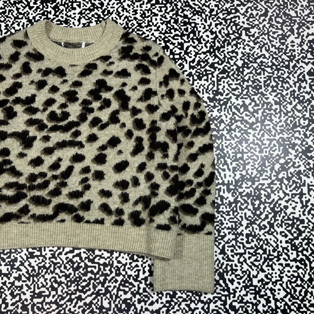 Japanese Brand Vintage Y2K Japanese Leopard Style Boxy Sweater 90s Size M / US 6-8 / IT 42-44 - 4 Thumbnail