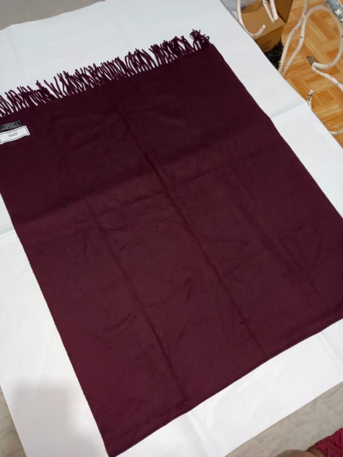 AMI AMI by Alexandre Mattiussi Oversized XXL Red Purple Scarf Size ONE SIZE - 6 Thumbnail