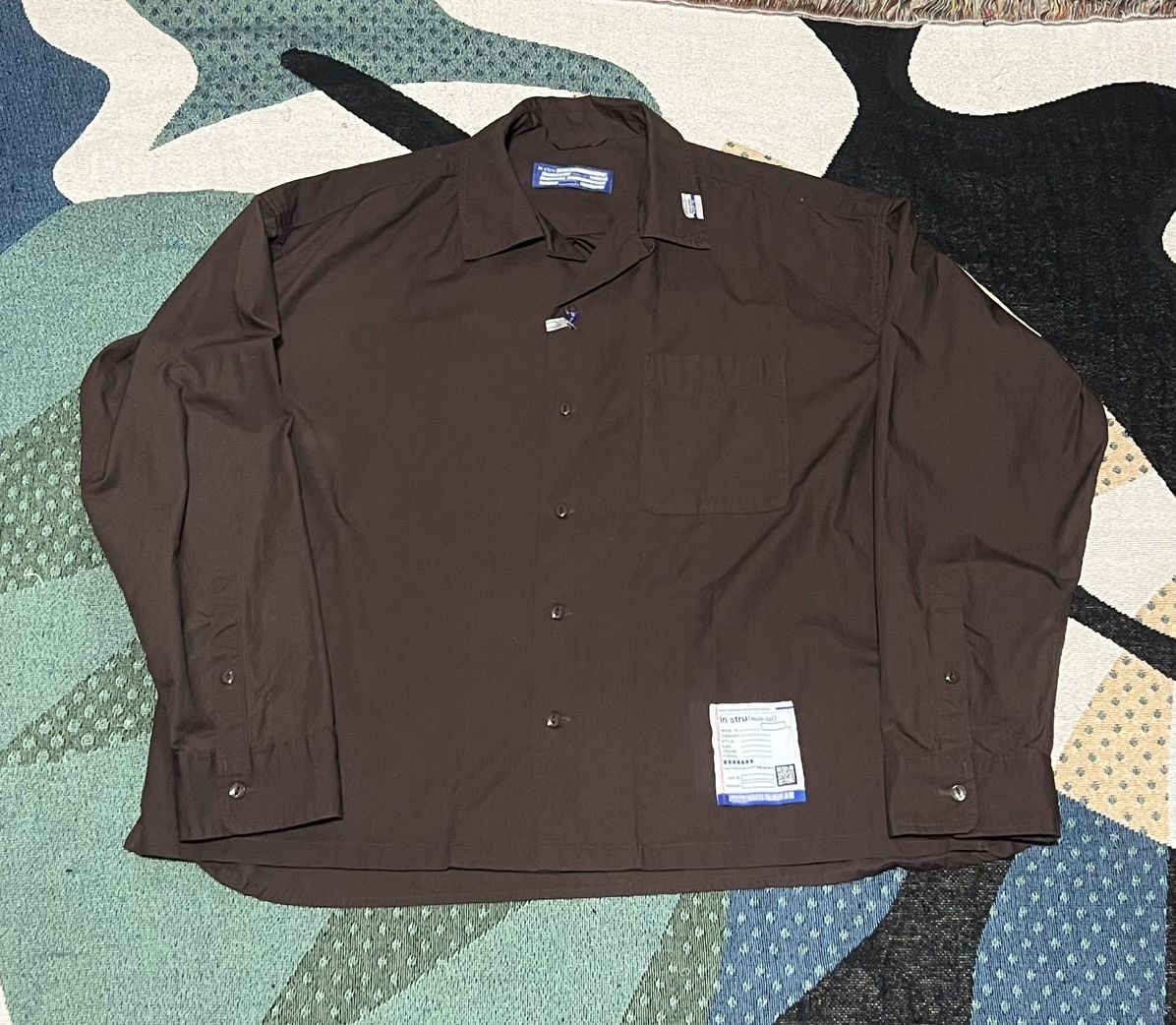 Maison MIHARA YASUHIRO Mihara Yasuhiro Long Sleeve Shirt Size 48 Brown | I12SH011 Size US XXL / EU 58 / 5 - 1 Thumbnail
