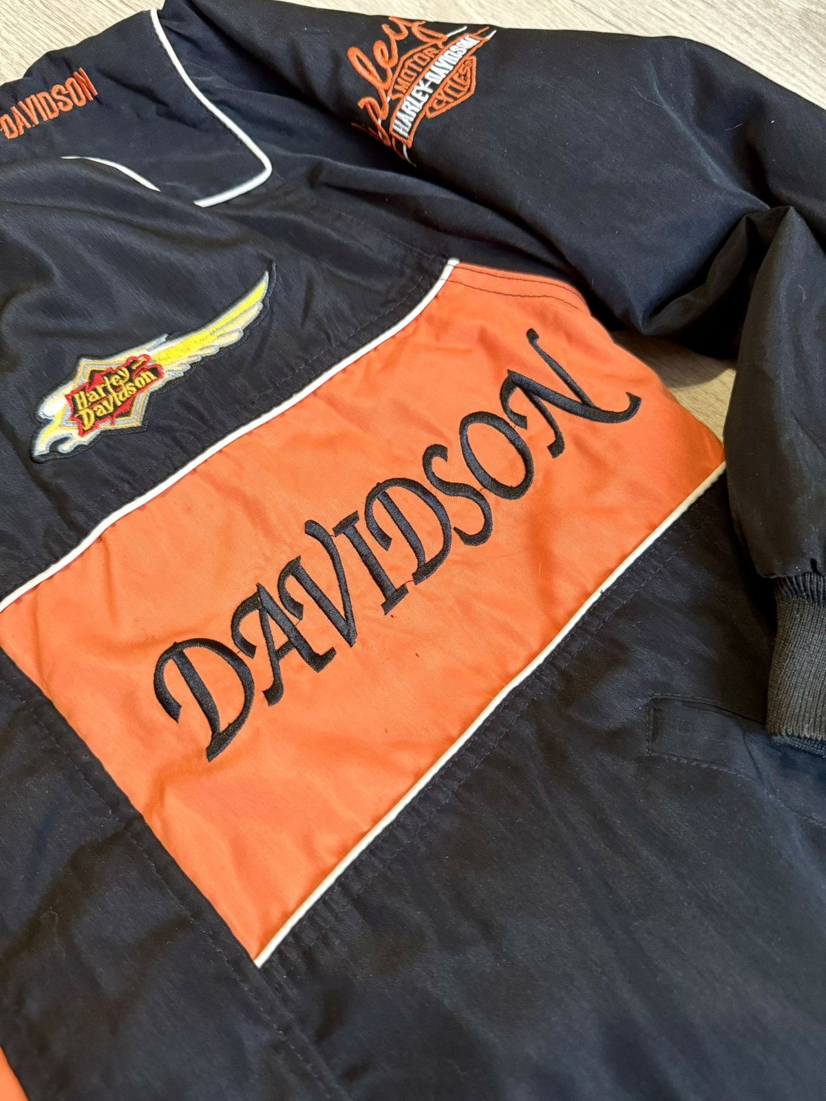 Harley Davidson 🔷Vintage Harley Davidson Bomber Jacket 90s🔷 Size US M / EU 48-50 / 2 - 4 Thumbnail