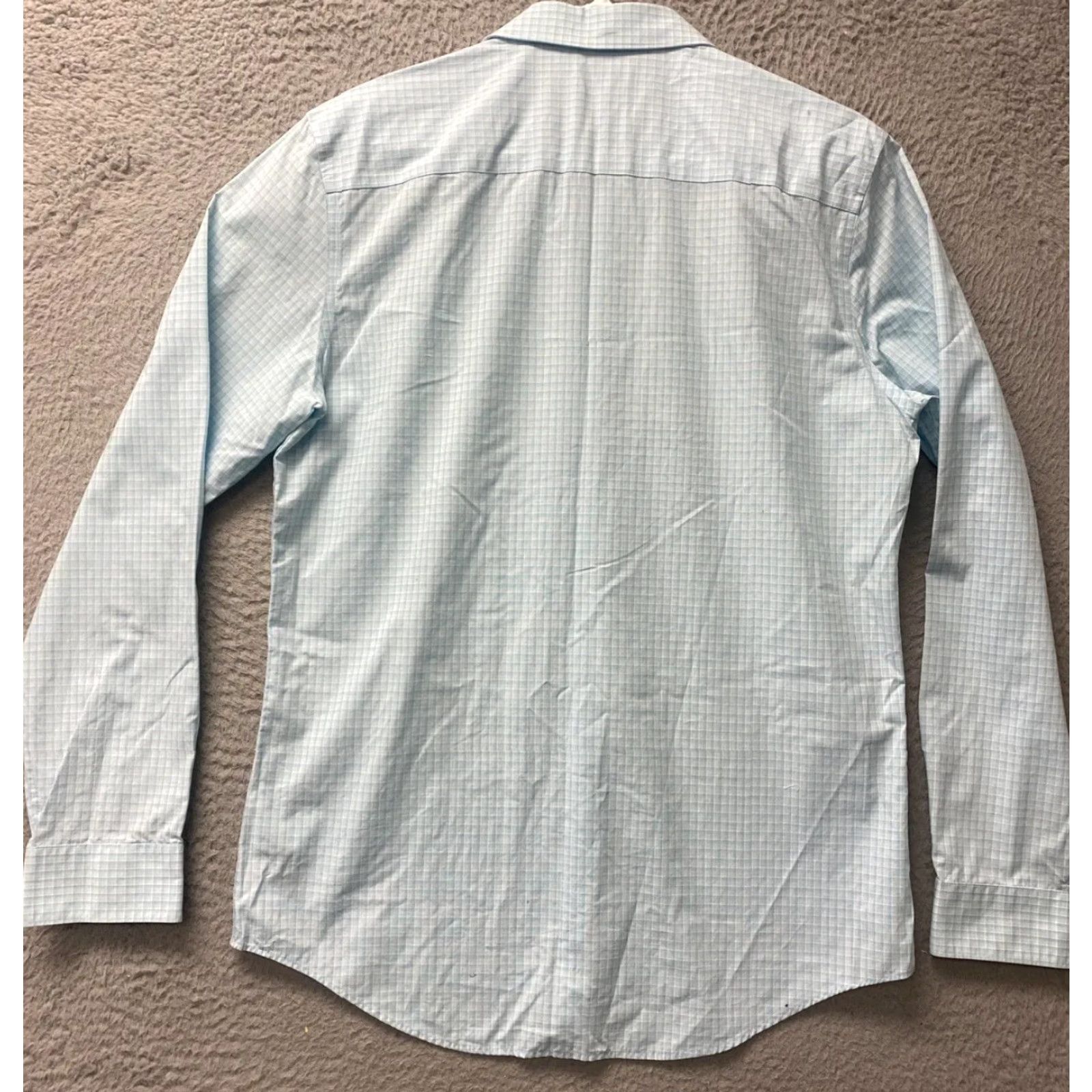 Calvin Klein Calvin Klein Button Up Shirt Men Adult M Slim Fit Aqua Blue Long Sleeve /107-1 Button-Up Size US M / EU 48-50 / 2 - 7 Thumbnail