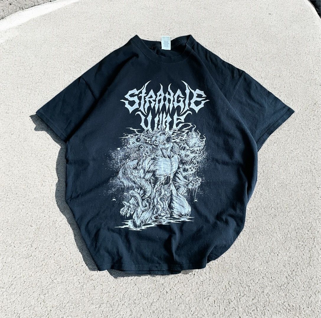 Japanese Brand × Vintage Vintage merch gildan t-shirt heavy metal horror rock anarchy Size US XL / EU 56 / 4 - 1 Thumbnail