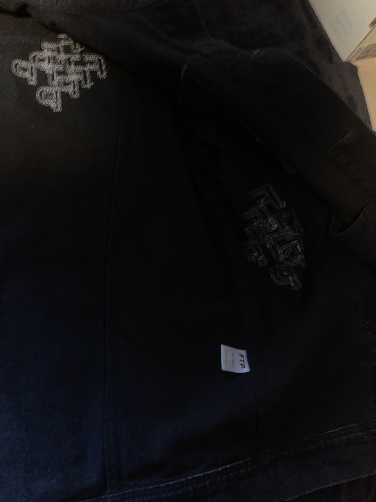 Fuck The Population FTP Cross Logo Denim Trucker Jacket Size US M / EU 48-50 / 2 - 3 Thumbnail