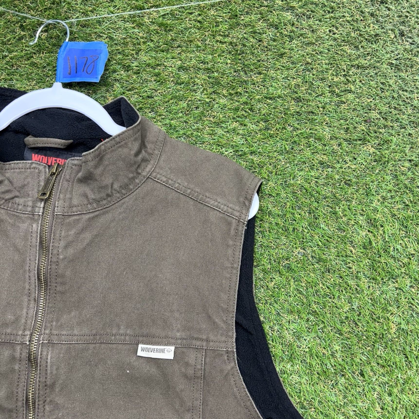 Vintage VINTAGE Wolverine Sherpa Canvas Vest Mens L Brown Pockets Y2K Fleece Lined Workwear Size US L / EU 52-54 / 3 - 2 Thumbnail