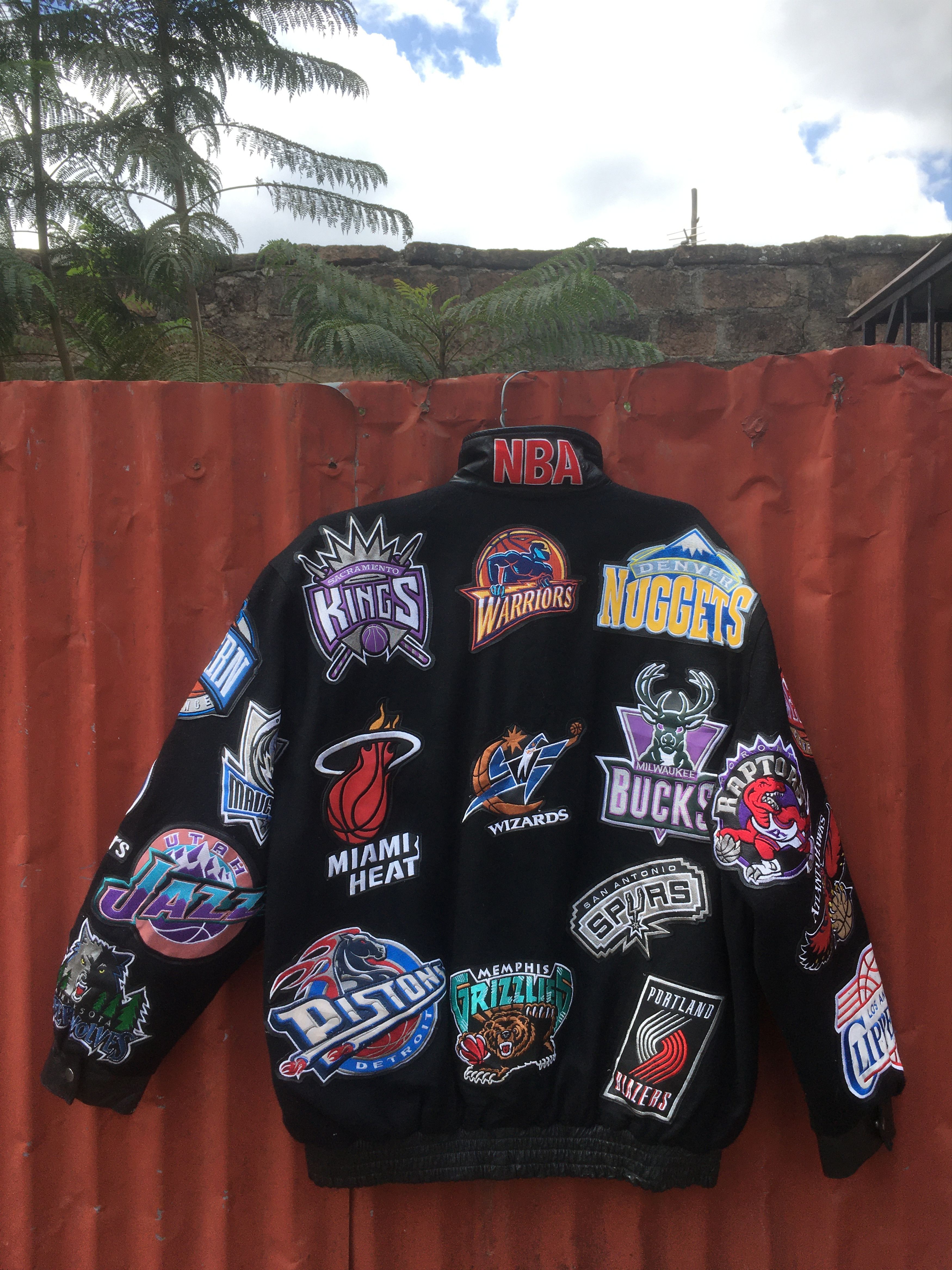 NBA Vintage Rare Hardwood Classic NBA wool varsity jacket Size US XL / EU 56 / 4 - 2 Thumbnail