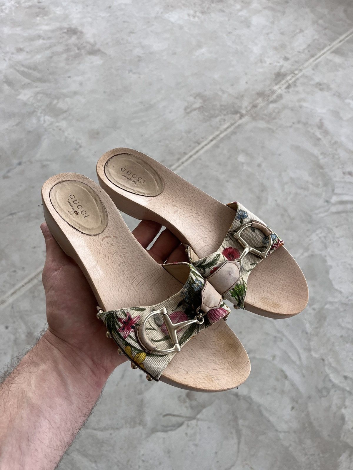 Gucci Rare Gucci Wooden Platform Sandals Luxury Avant-Garde Y2K Size US 9.5 / IT 39.5 - 1 Thumbnail