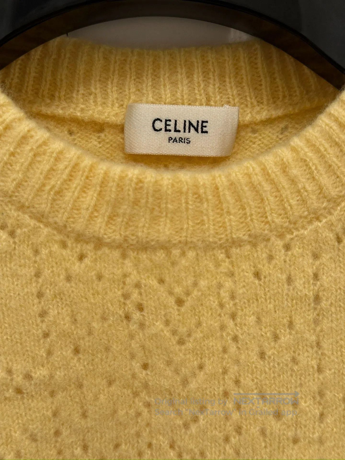 Celine CELINE Triomphe Openwork Knit Vest M. Size M / US 6-8 / IT 42-44 - 4 Thumbnail