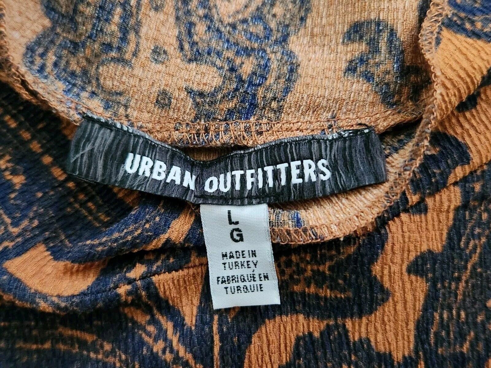Urban Outfitters Urban Outfitters Dress Orange Blue Bodycon Stretch mock neck Size M / US 6-8 / IT 42-44 - 3 Thumbnail