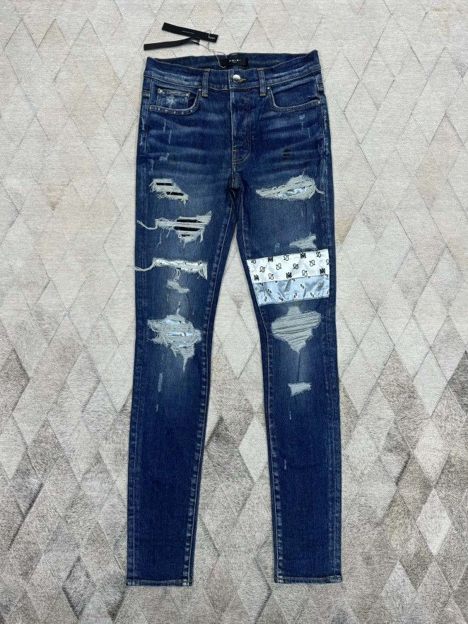 Amiri AMIRI Bandana Patch MX2 Jeans Size 31 Size US 31 - 1 Thumbnail