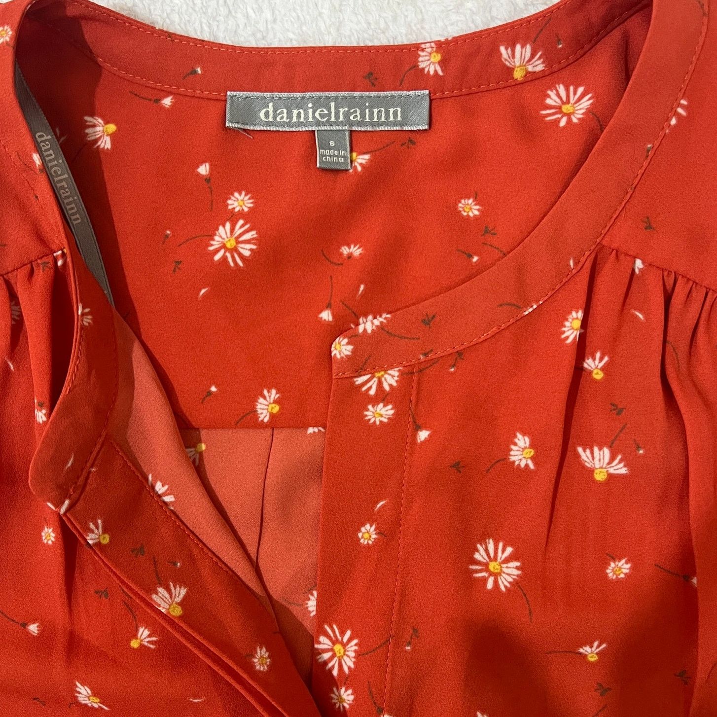 Other Celina Split Neck Blouse Stitch Fix Exclusive Daisy Pattern Size S / US 4 / IT 40 - 7 Thumbnail