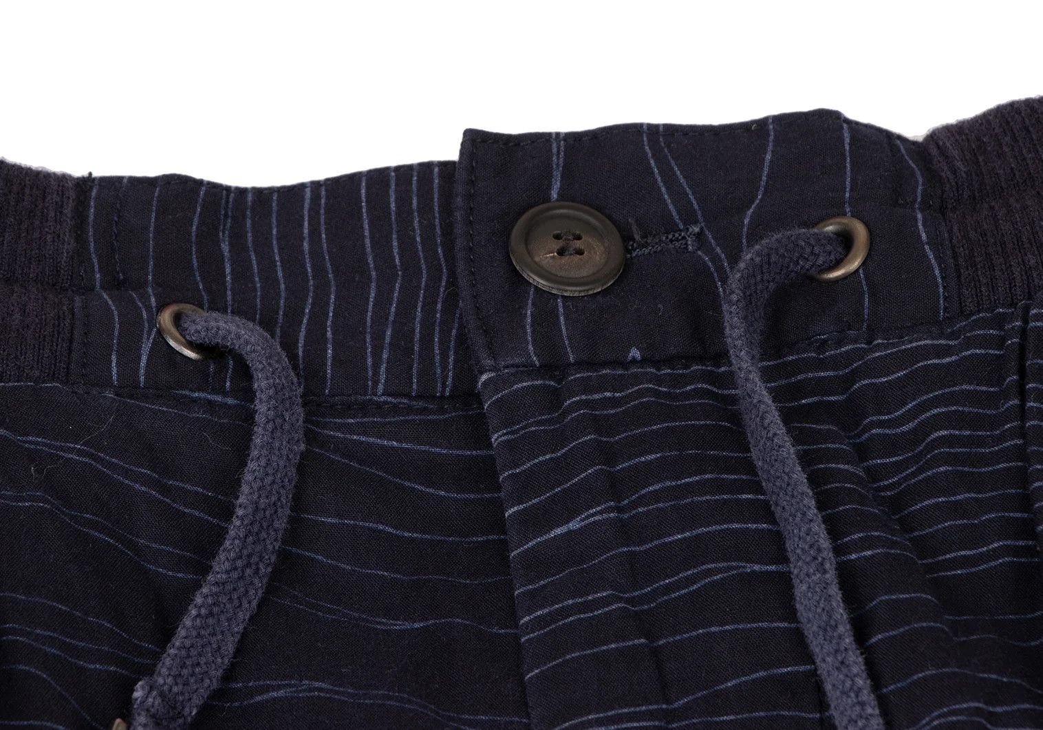 Issey Miyake Cotton Random Stripe Tapered Pants in Navy XL Size US 38 / EU 54 - 5 Thumbnail