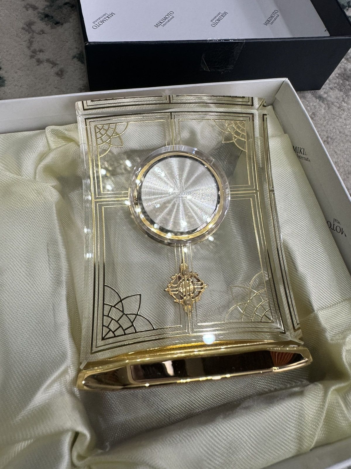 Mikimoto MIKIMOTO JAPAN CRYSTAL PEARL TABLE CLOCK Size ONE SIZE - 5 Thumbnail