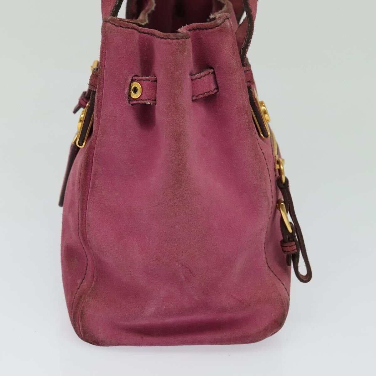 Prada PRADA Hand Bag Suede Pink Size ONE SIZE - 5 Thumbnail